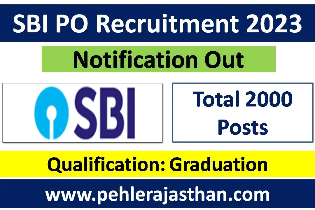 SBI PO Recruitment 2023