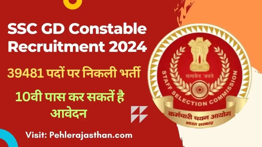 SSC GD Constable Recruitment 2024